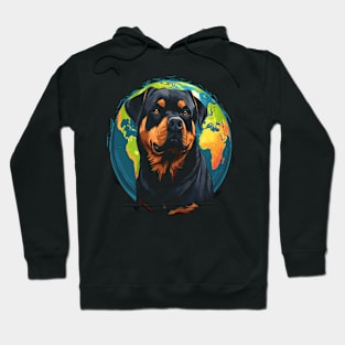 Rottweiler Earth Day Hoodie